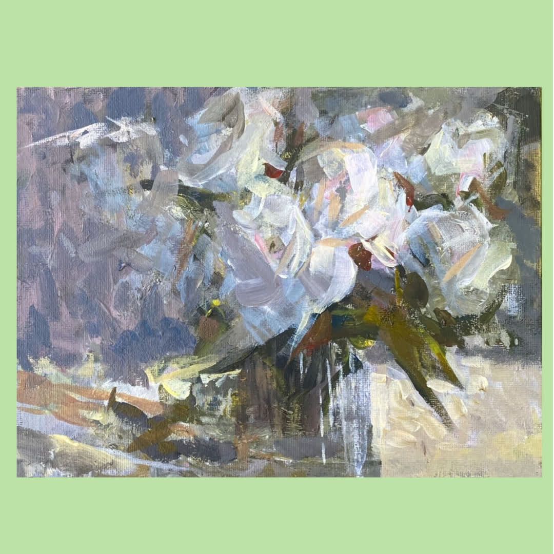 Мастер-класс по живописи «Весенние цветы»