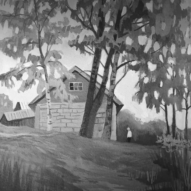 Мастер-класс по живописи «Деревенский пейзаж»