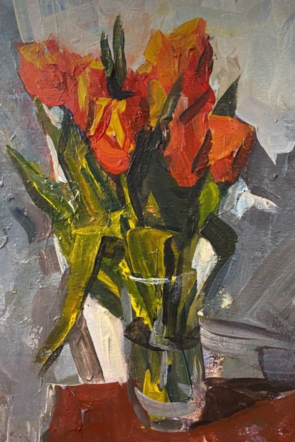 Мастер-класс по живописи «Красные оттенки»