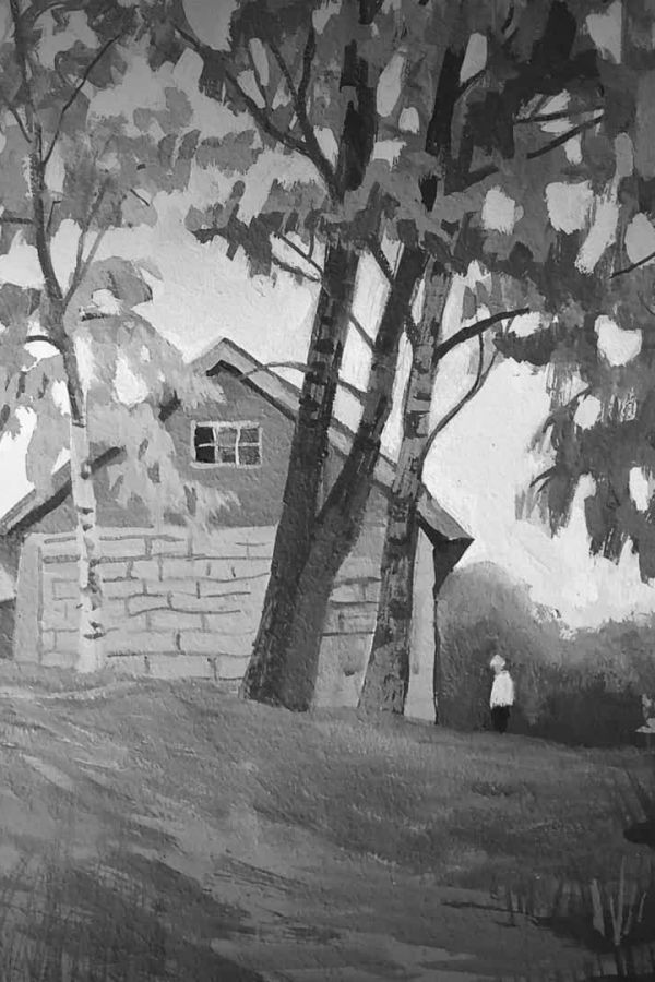 Мастер-класс по живописи «Деревенский пейзаж»