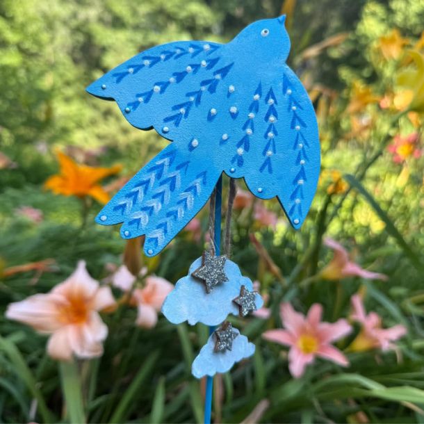 Бесплатный творческий мастер-класс по росписи «Птичка»